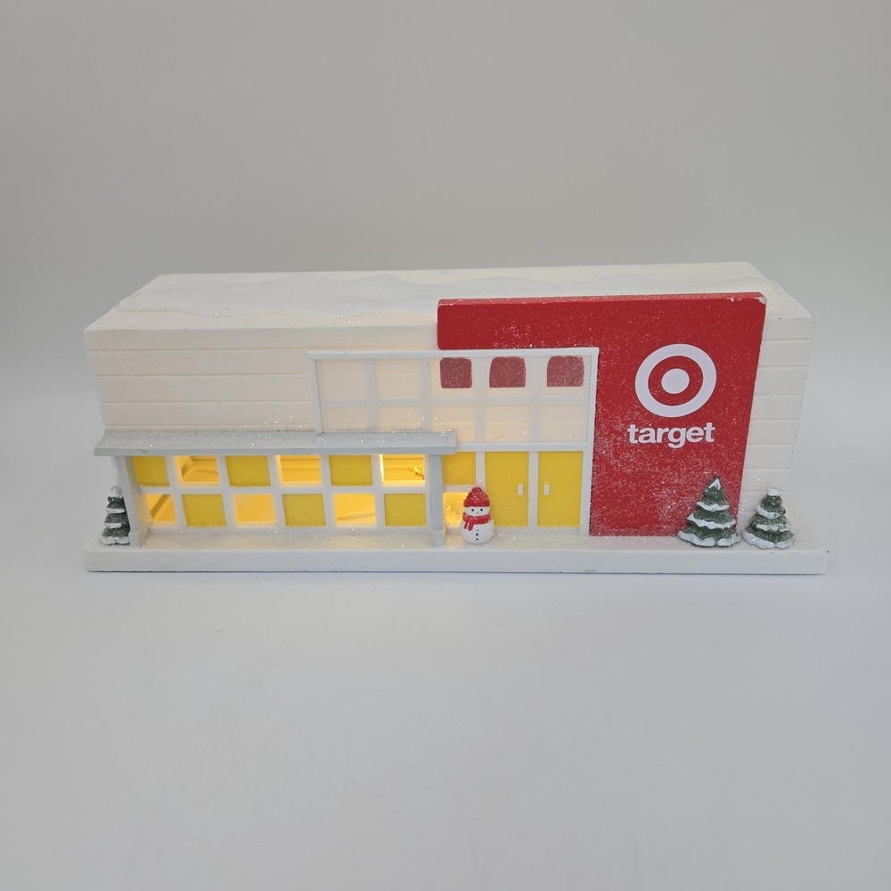 Target Bullseye Playground Light Up Target Store Mini‎ Christmas Village 2023